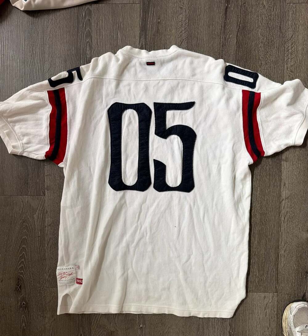 FUBU Vintage League Football Jersey Size XL 05 White